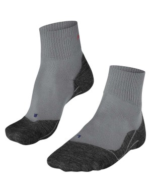 Falke TK5 Wander Cool Short Trekking Short sock Erkek Çorap Gri | 36BITJGZL
