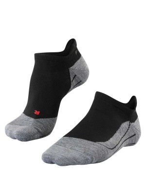 Falke TK5 Wander Invisible Trekking Invisibles Erkek No Show Socks Siyah | 76CISTXRE