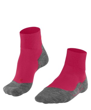Falke TK5 Wander Short Trekking Short sock Kadın Sports Socks Kırmızı | 47UZEXKTO