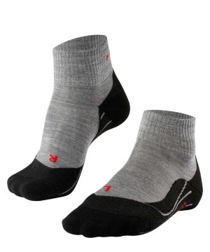 Falke TK5 Wander Short Trekking Short sock Kadın Sports Socks Gri | 48NVDSYLE