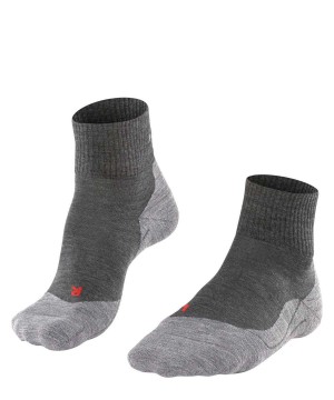 Falke TK5 Wander Short Trekking Short sock Erkek Çorap Gri | 53UMBOYHK