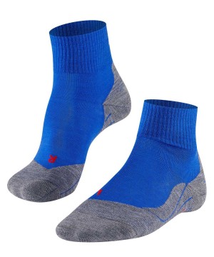 Falke TK5 Wander Short Trekking Short sock Erkek Çorap Mavi | 40RHSXAYF
