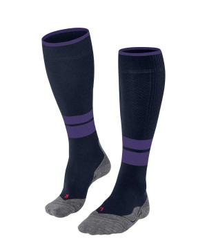 Falke TK Compression Energy Trekking Knee-high Socks Kadın Sports Socks Mavi | 71SAGMYCI
