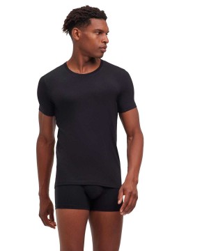 Falke T-Shirt Round-neck Daily Climate Control Erkek Kısa Kollu Gömlek Siyah | 91ECOSWNZ