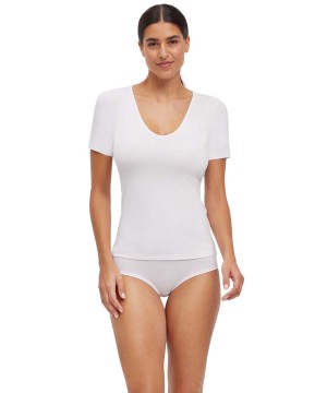 Falke T-Shirt V-neck Daily Climate Control Kadın Gömlek Beyaz | 20BWGVDLI
