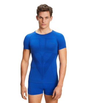 Falke T-Shirt Warm Erkek Kısa Kollu Gömlek Mavi | 15WYECMVZ