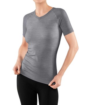 Falke T-Shirt Wool-Tech Light Kadın Kısa Kollu Gömlek Gri | 58NFMTQAX