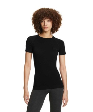Falke T-Shirt Wool-Tech Light Kadın Kısa Kollu Gömlek Siyah | 17VLOHSQP
