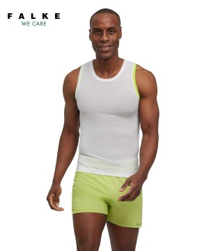 Falke Tanktop Ultralight Cool Erkek Kısa Kollu Gömlek Beyaz | 84OYZXDEI