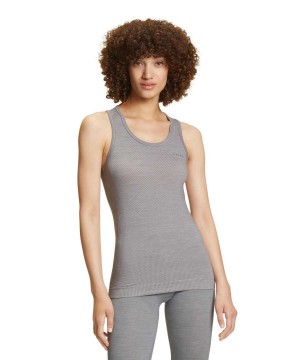 Falke Tanktop Wool-Tech Light Kadın Kısa Kollu Gömlek Gri | 80UWBPLHA