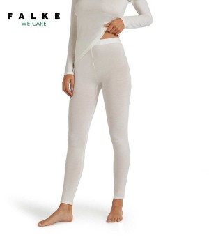 Falke Tights Daily ClimaWool Kadın Tights Beyaz | 04YJHLRXG