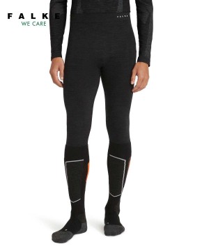 Falke Tights Wool-Tech Erkek Tights Siyah | 36BRQNWLJ