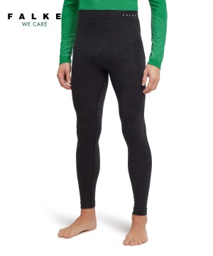 Falke Tights Wool-Tech Erkek Tights Siyah | 15RZHVPAM