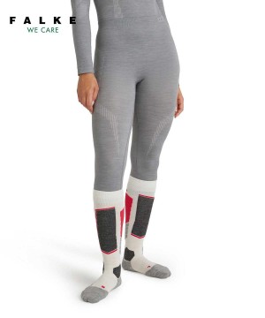 Falke Tights Wool-Tech Kadın Tights Gri | 94XRBPKWO