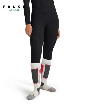 Falke Tights Wool-Tech Kadın Tights Siyah | 48GDEFQVO