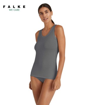 Falke Top Round-neck Daily ClimaWool Kadın Bras & Tops Gri | 78IMTSHPG