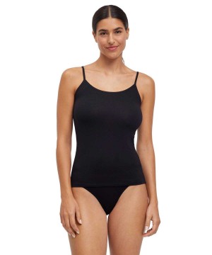 Falke Top Round-neck Daily Climate Control Kadın Bras & Tops Siyah | 87FESWAQH