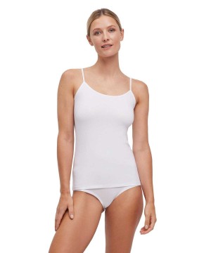 Falke Top Round-neck Daily Climate Control Kadın Bras & Tops Beyaz | 69OBLFKZD