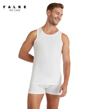 Falke Top Round-neck Daily Natural Erkek Yelek Beyaz | 12JPIYBNO