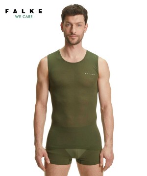 Falke Top Ultralight Cool Erkek Functional Underwear Yeşil | 61SPMXEUN
