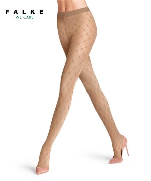 Falke Twisted Story 20 DEN Tights Kadın Tights Bej Rengi | 75XKJHNLY