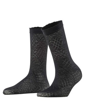 Falke Ultra Romantic 20 DEN Anklets Kadın Çorap Siyah | 69YIDHJUE