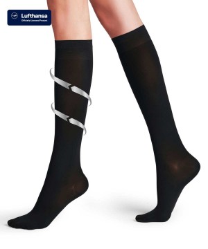 Falke Vitalize 40 DEN Knee-high Socks Kadın Çorap Siyah | 56BHOXIUR