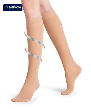 Falke Vitalize 40 DEN Knee-high Socks Kadın Çorap Bej Rengi | 46SMFTKRB